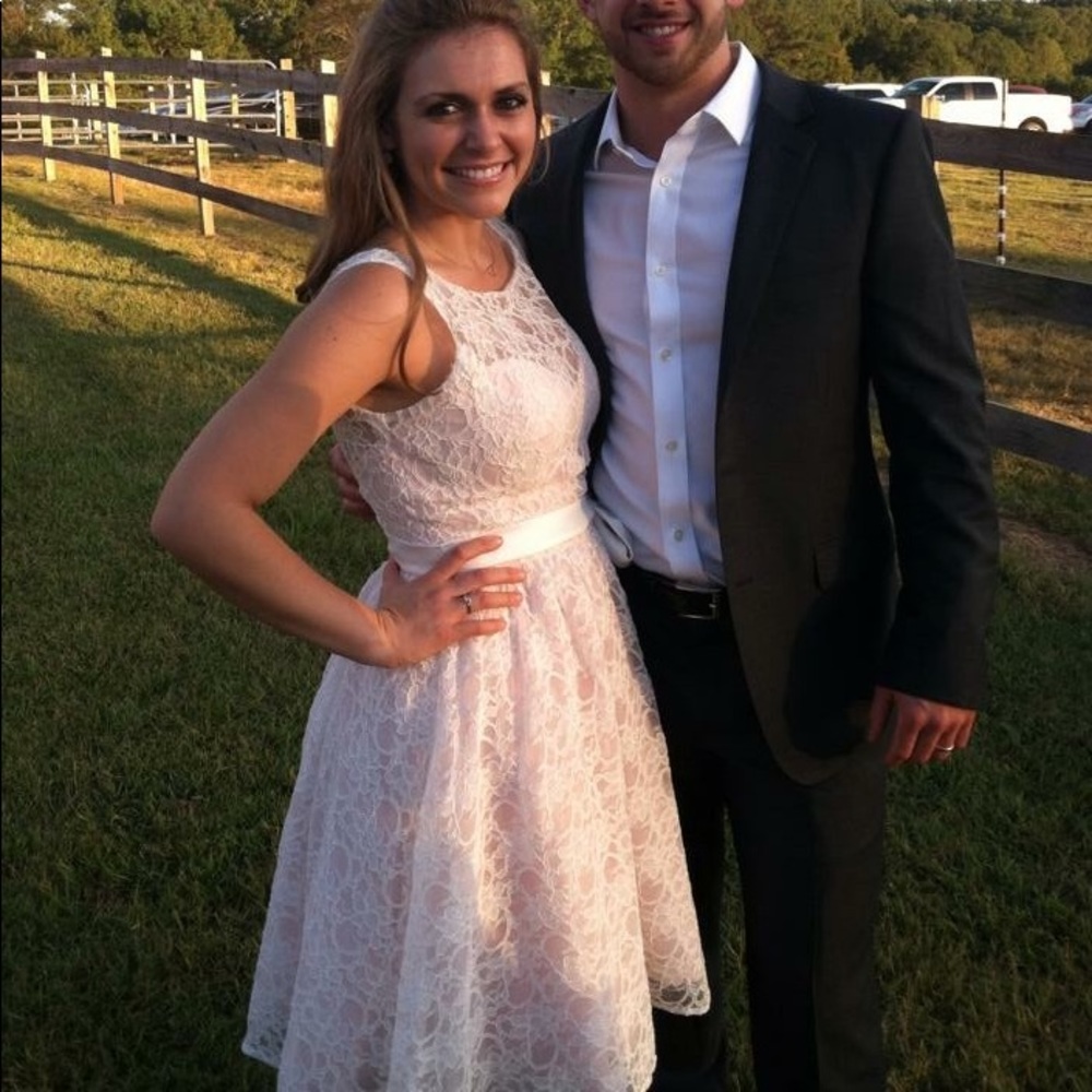 Worn once as bridesmaid dress.